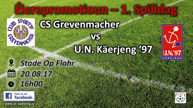 1. Spilldag CS Grevenmacher - UNK 1. Spilldag CS Grevenmacher - UNK