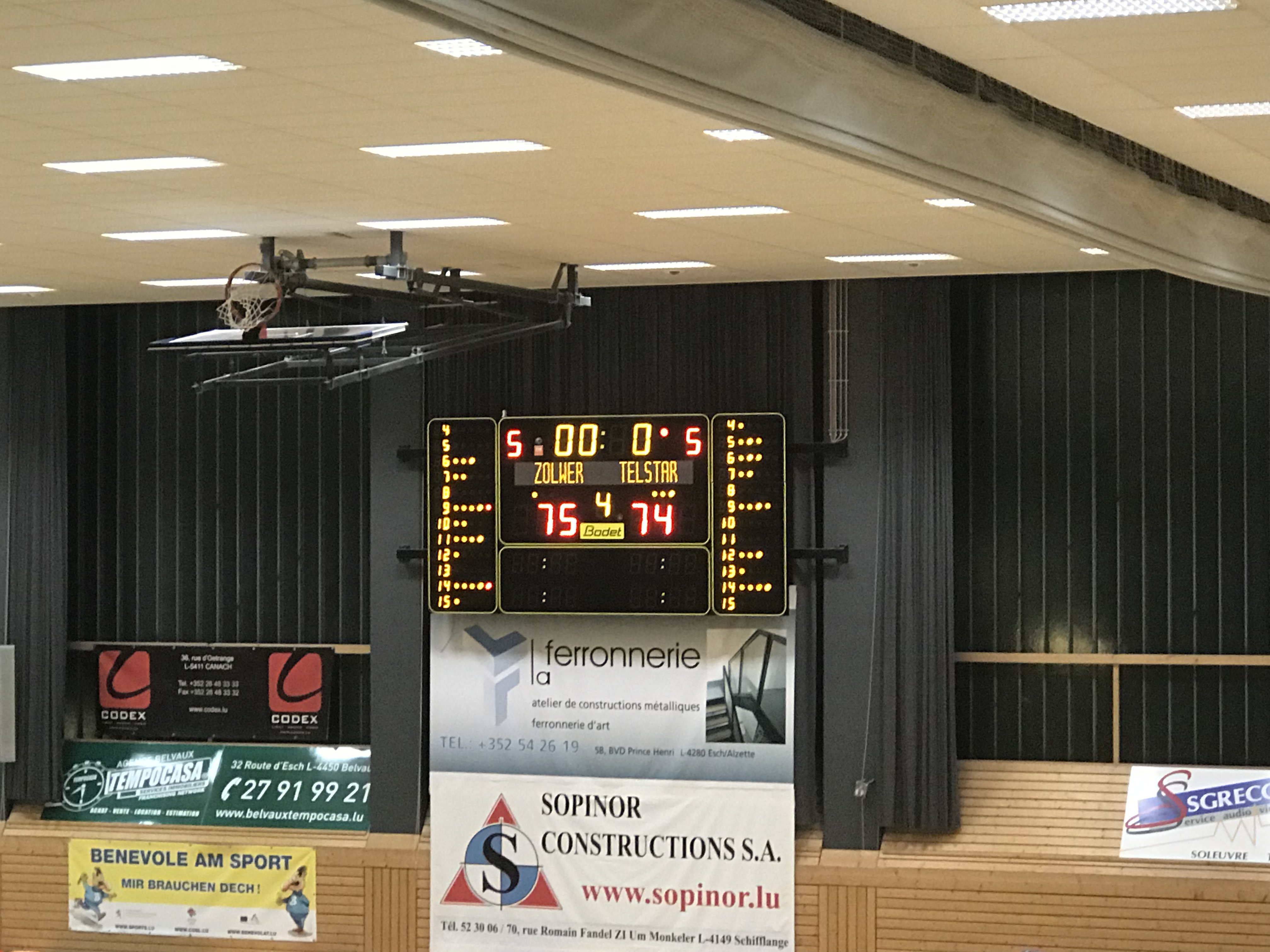 Hären: 75:74 Defaite zu Zolwer Hären: 75:74 Defaite zu Zolwer