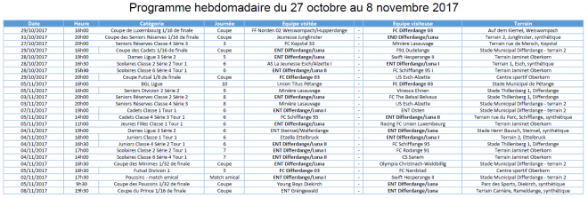 Programm 27.10 - 08.11