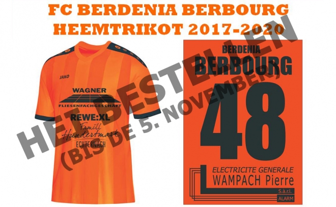 Trikot Bestellungen nach bis e Sonndeg