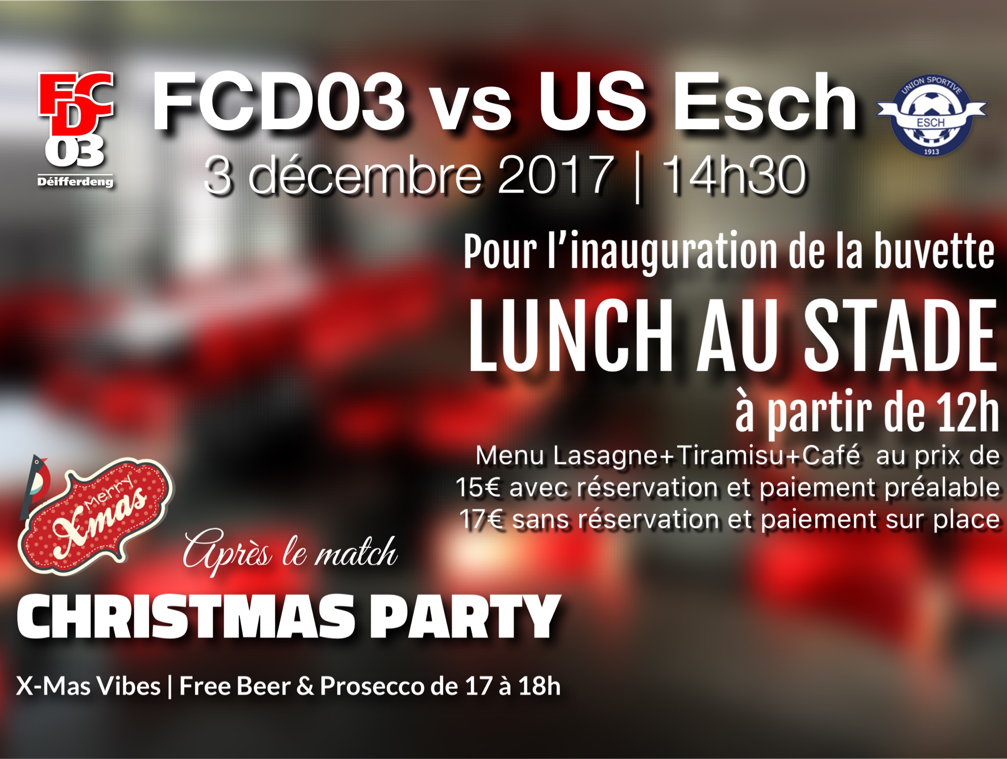 FCD03 - US Esch | Inauguration Buvette | Christmas Party