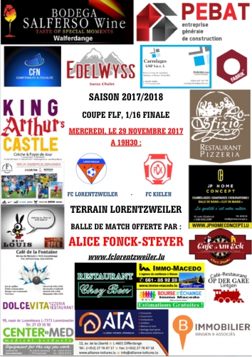 SCORE FINAL: FC LORENTZWEILER - FC Kielen SCORE FINAL: FC LORENTZWEILER - FC Kielen