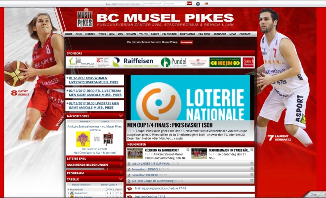 Détailléiert Beschreiwung vun der Pikes Homepage