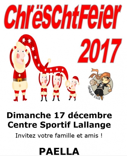 Chrëschtfeier 2017 - Dimanche 17 décembre