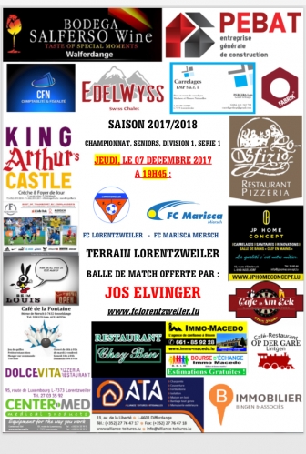 SCORE FINAL: FC LORENTZWEILER - FC Marisca Mersch