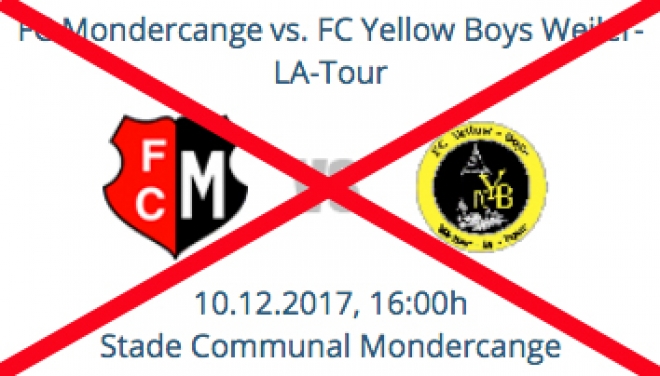 Programme annulé et trève hivernale