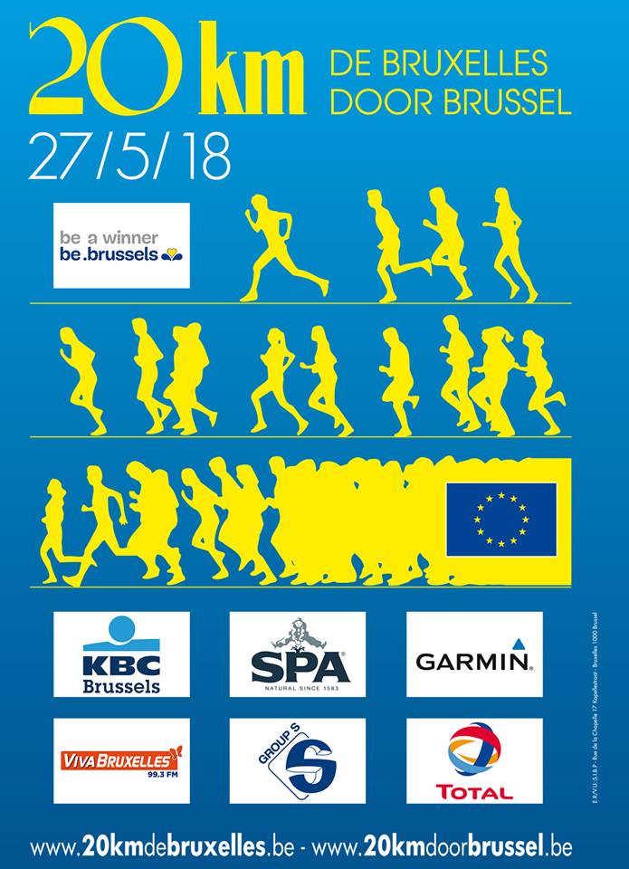 39ème édition des 20 Km de Bruxelles – le 27 mai 2018 39ème édition des 20 Km de Bruxelles – le 27 mai 2018