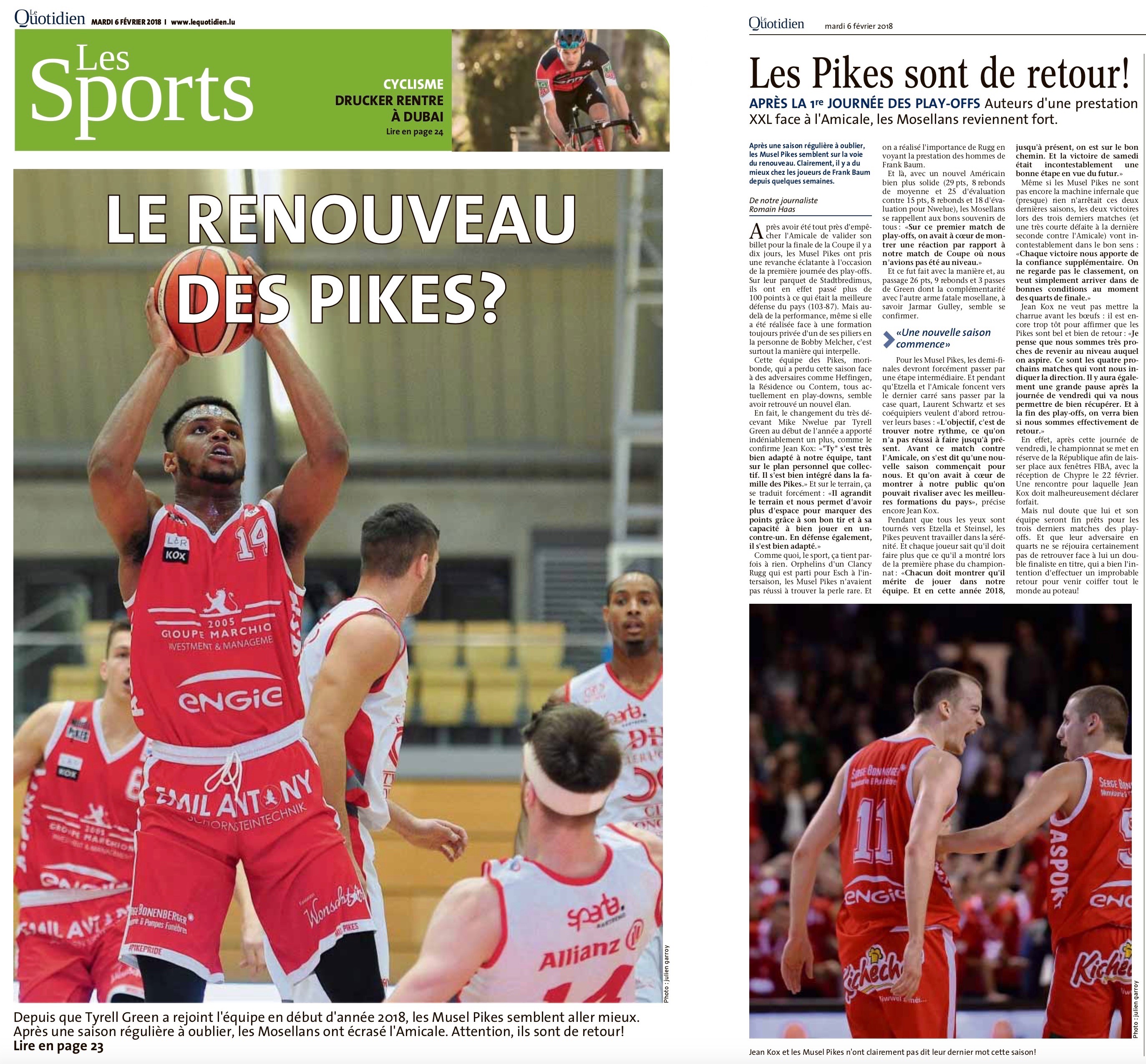 Quotidien 06.02.2018