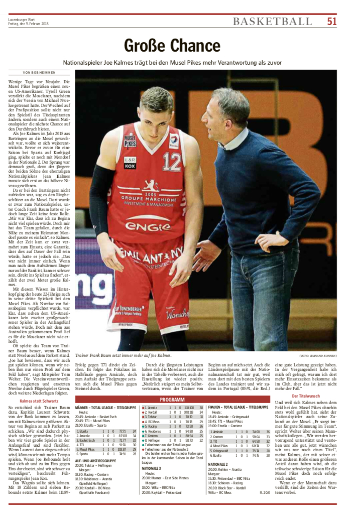 Luxemburger Wort 09.02.2018