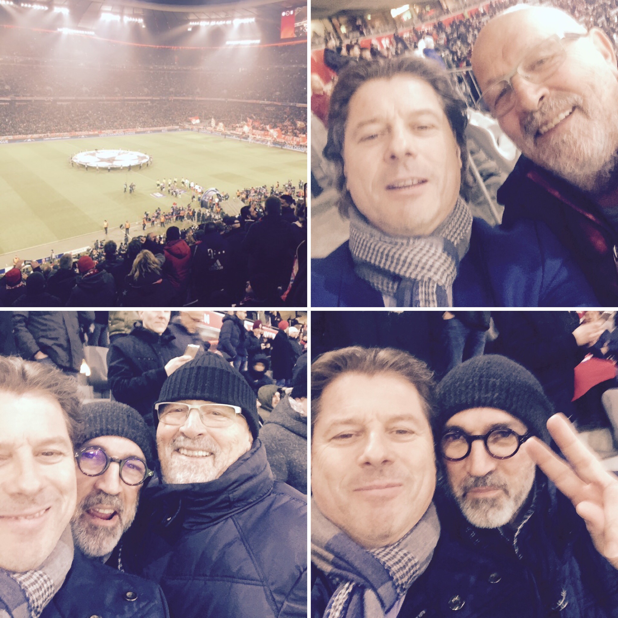 Le président avec des sponsors à Munich