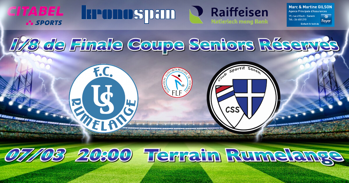 COUPE SENIORS RESERVES