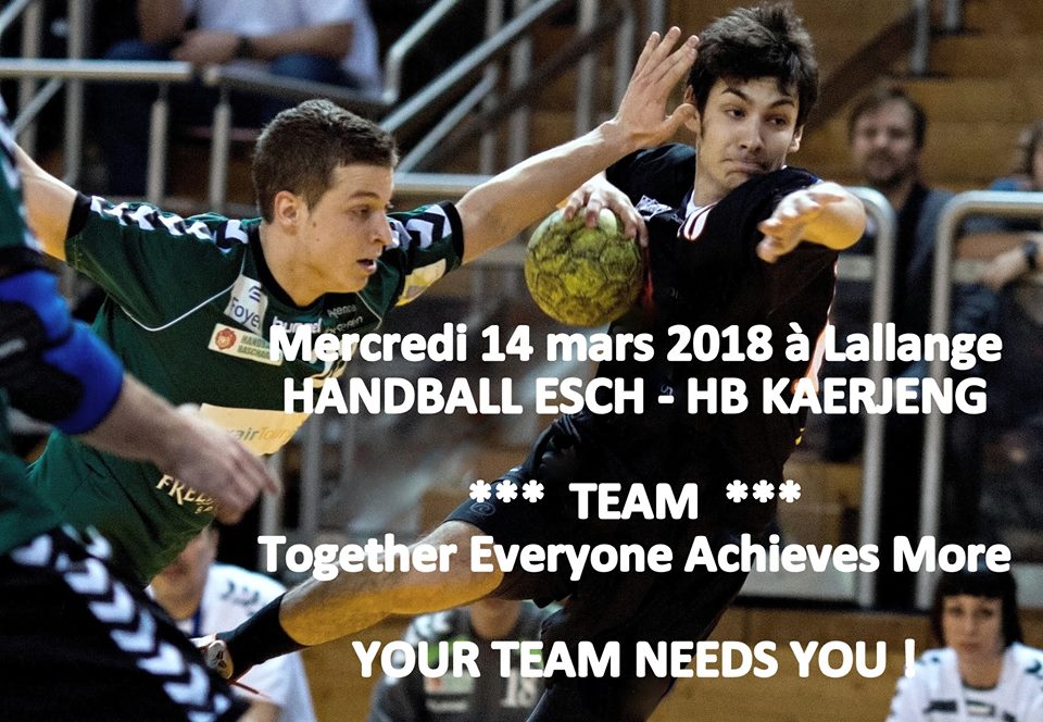 HANDBALL ESCH vs HB KAERJENG HANDBALL ESCH vs HB KAERJENG