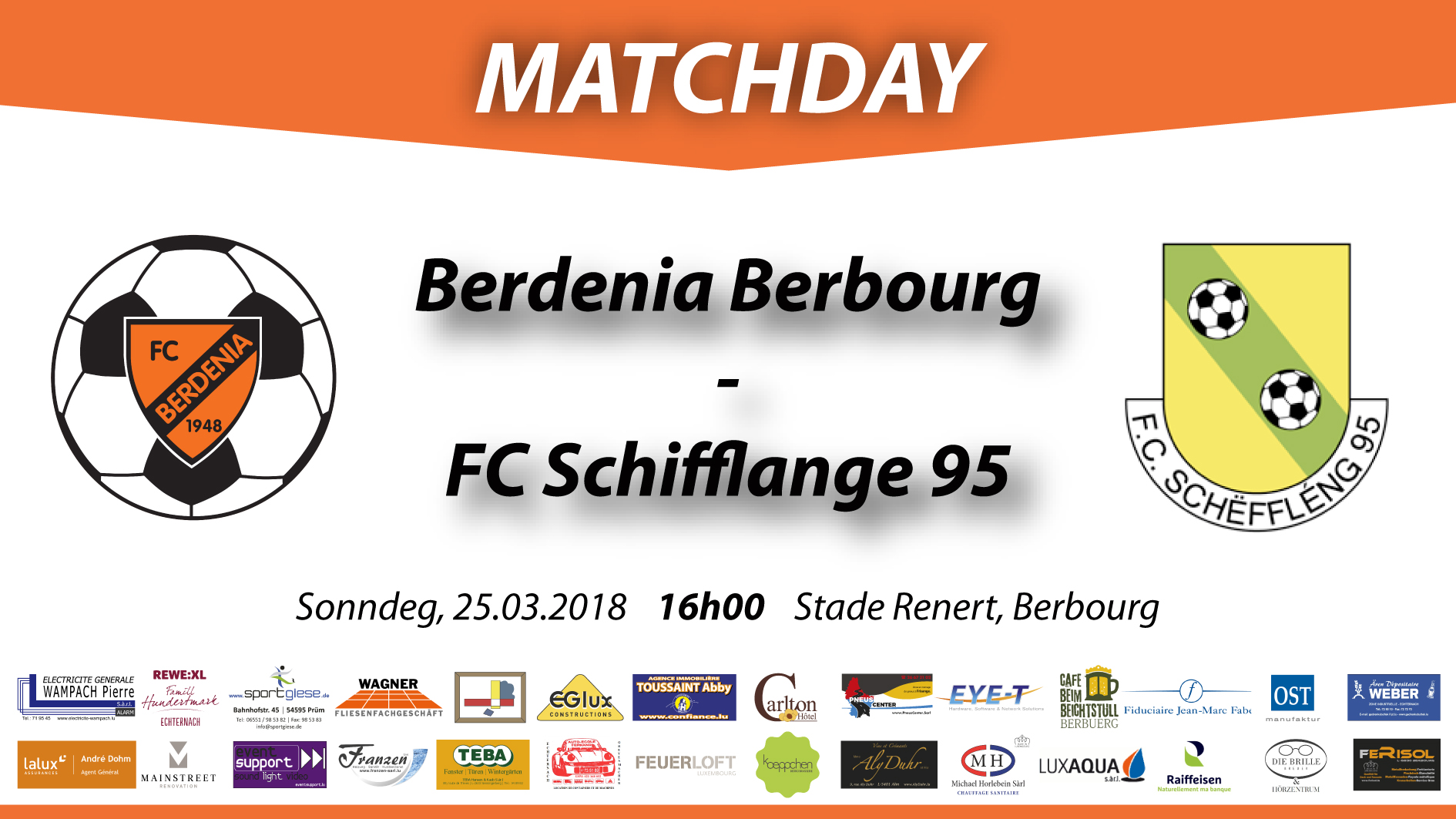 MATCHDAY: FC Berdenia Berbourg - FC Schifflange 95