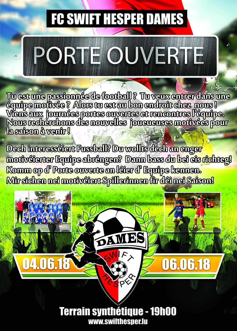 Porte ouverte Equipe Dames Porte ouverte Equipe Dames