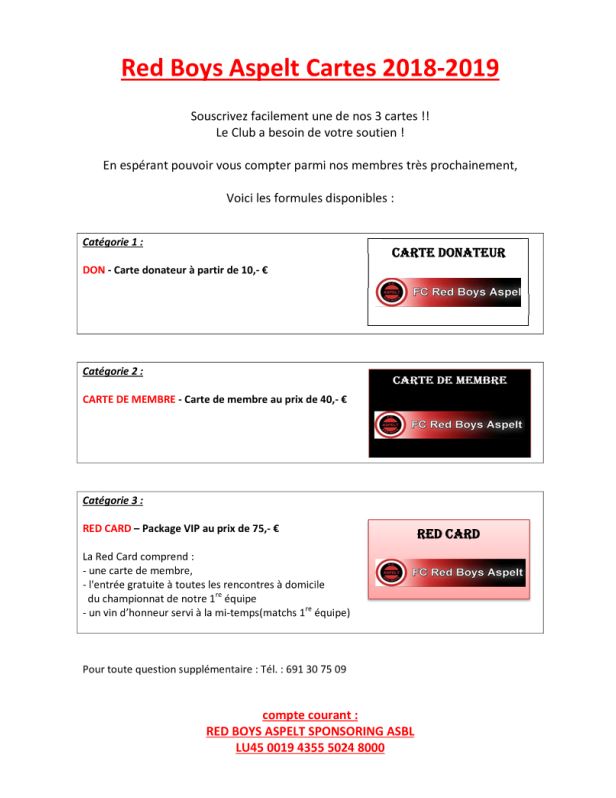 MEMBERSKAART + Red-Card MEMBERSKAART + Red-Card