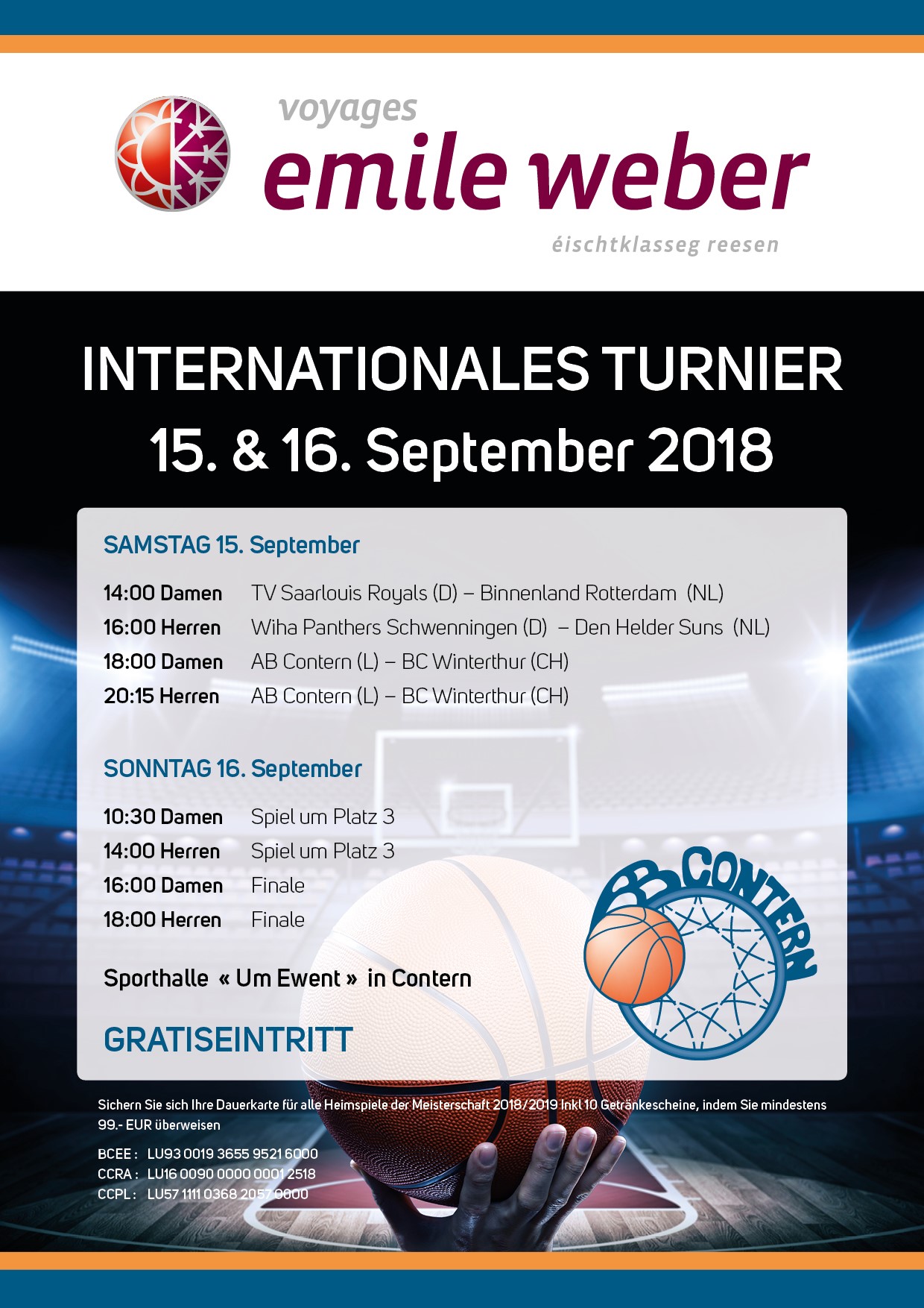 Tournoi AB Contern - Voyages Emile Weber Tournoi AB Contern - Voyages Emile Weber