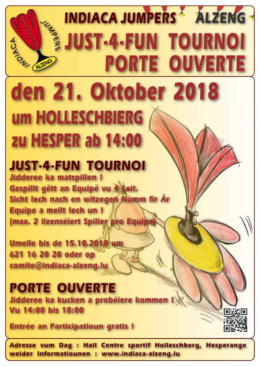 Just 4 Fun Tournoi an Porte ouverte Just 4 Fun Tournoi an Porte ouverte