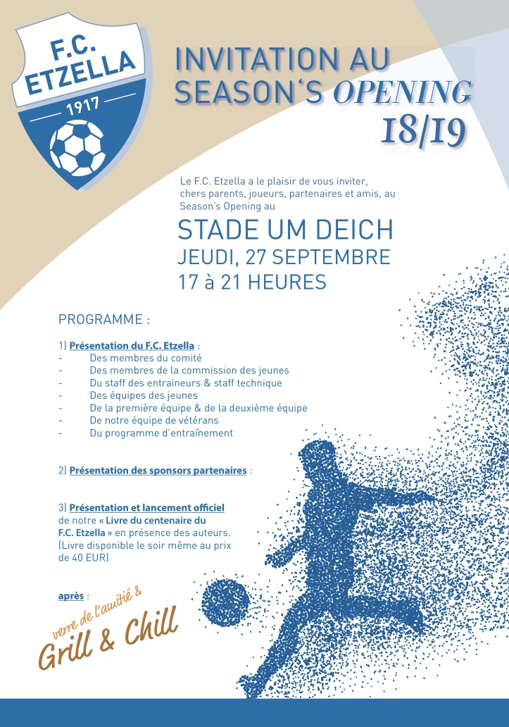 Season's opening 18/19!