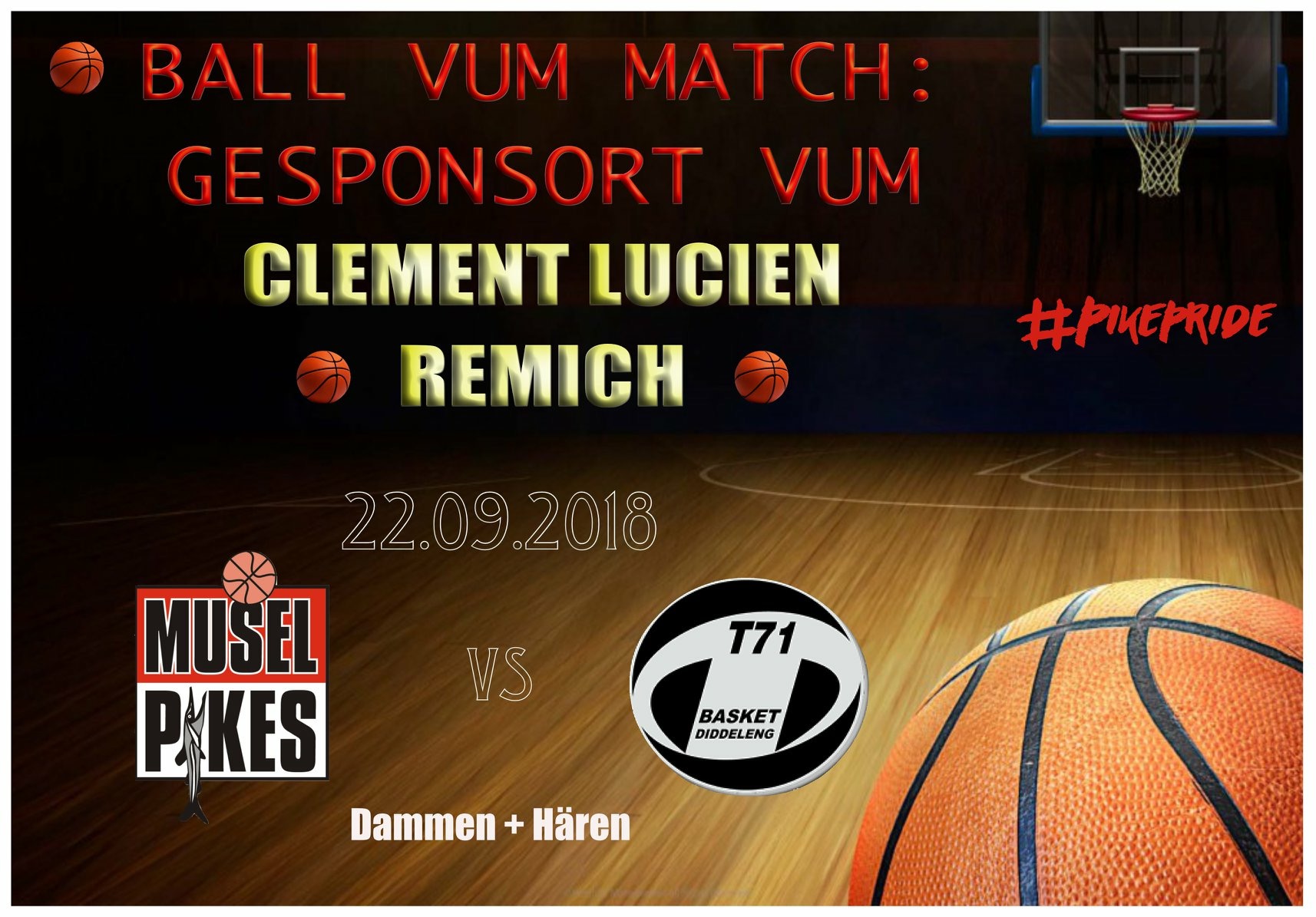BALL VUM MATCH = CLEMENT LUCIEN BALL VUM MATCH = CLEMENT LUCIEN