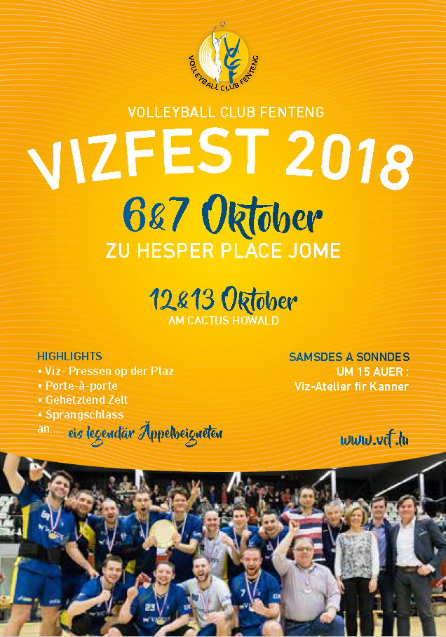 Vizfest 2018 6&7 Octobre à Hesperange, Place Jomé