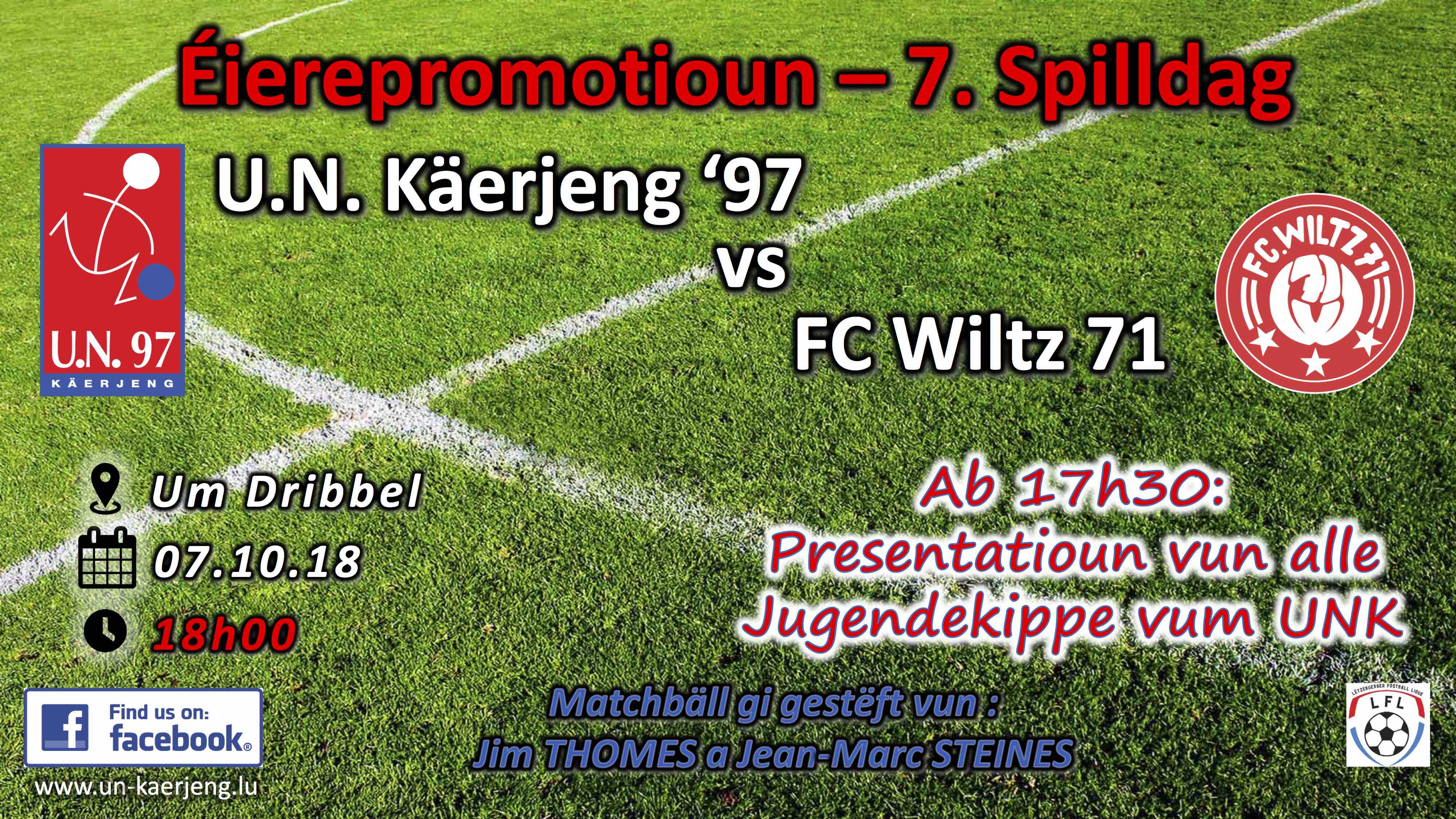 U.N. Käerjeng 97 vs FC Wooltz 71 U.N. Käerjeng 97 vs FC Wooltz 71