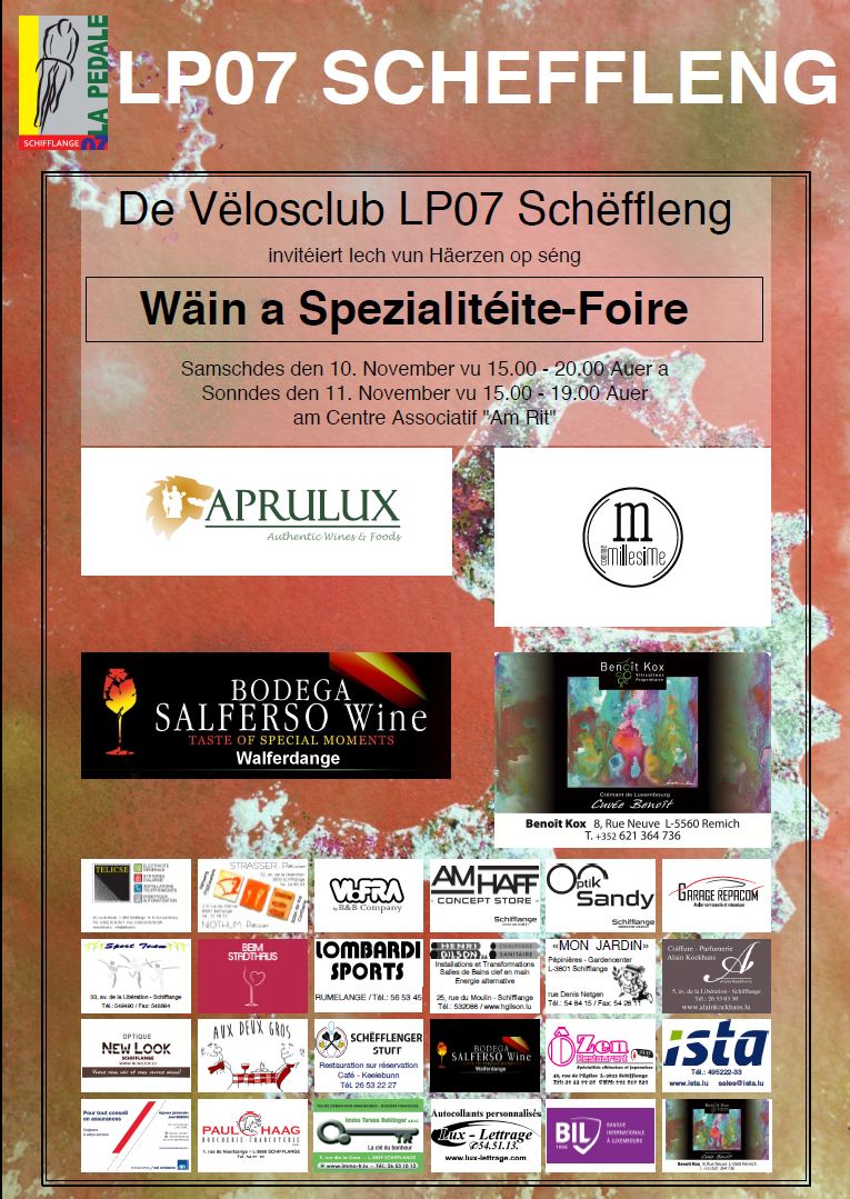Wäin- a Spezilitéite-Foire Wäin- a Spezilitéite-Foire
