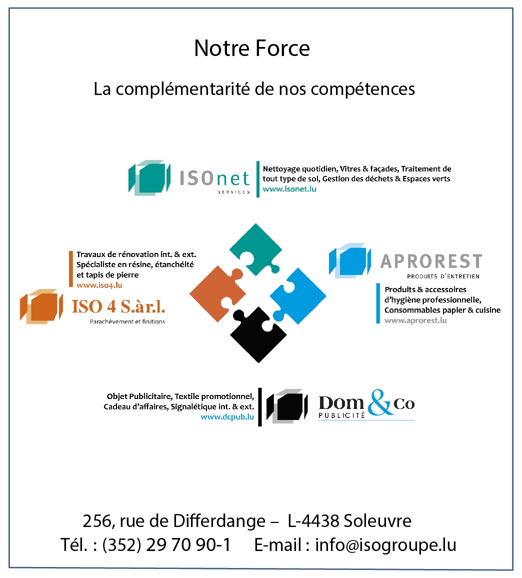  ISOGROUPE   -    New Sponsor @ AB Contern  Many thanks for your support  