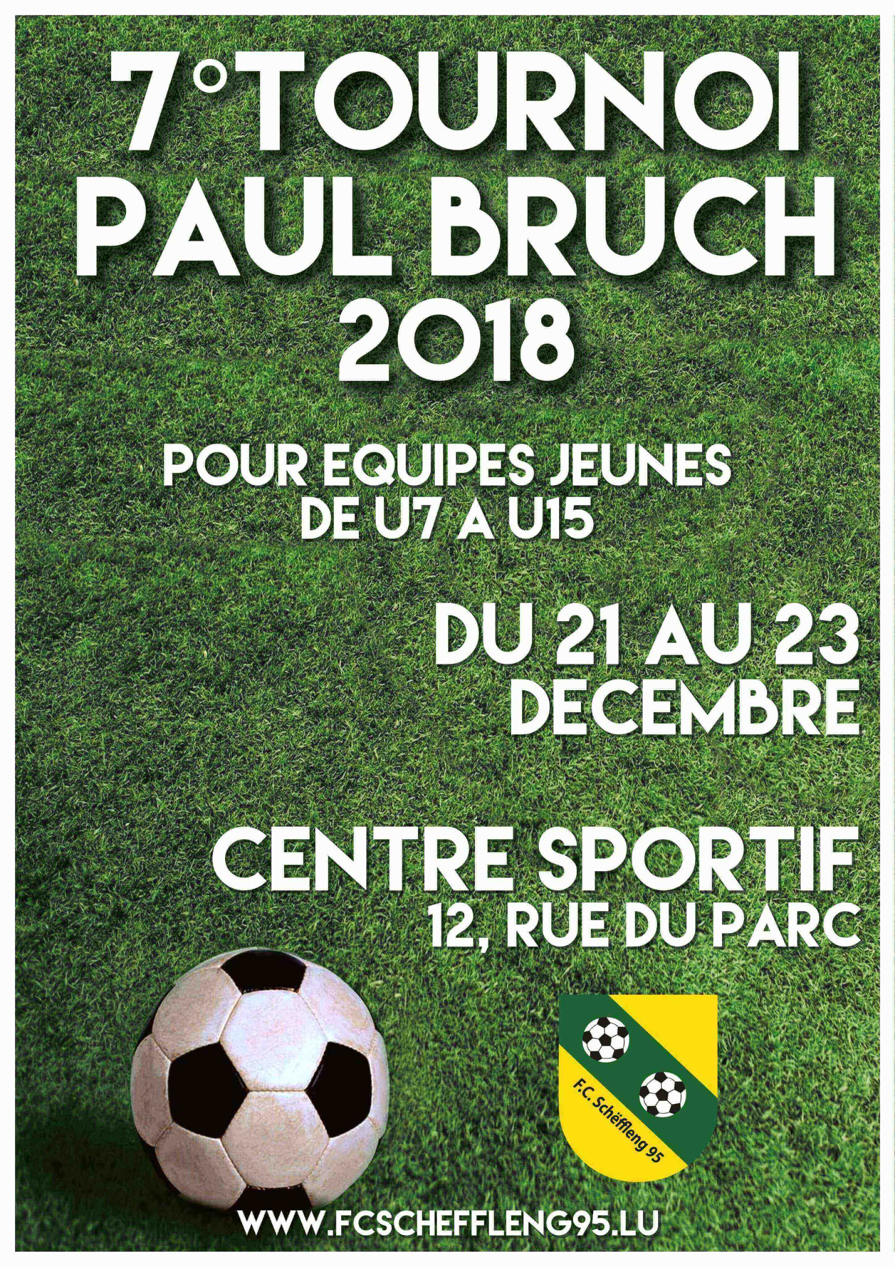 tournoi de Noël Paul Bruch 21-23 décembre