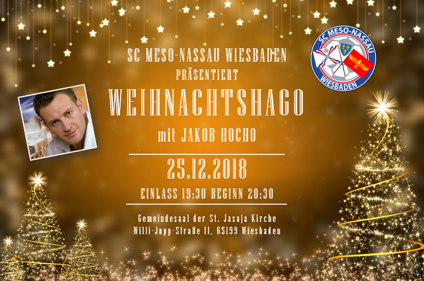Einladung zu alljährlichen WEIHNACHTSHAGO