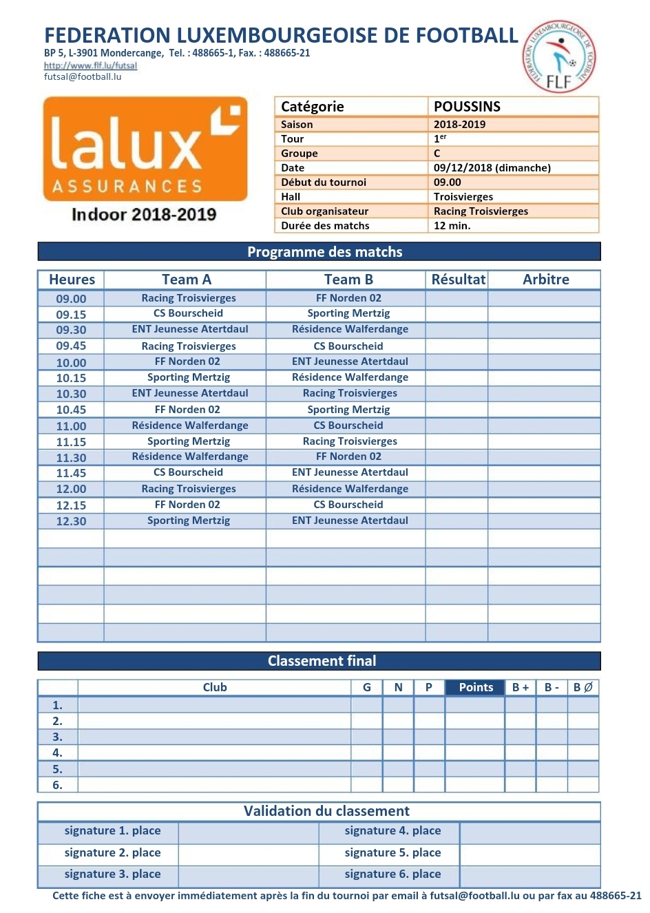 Programm vun dëser Woch