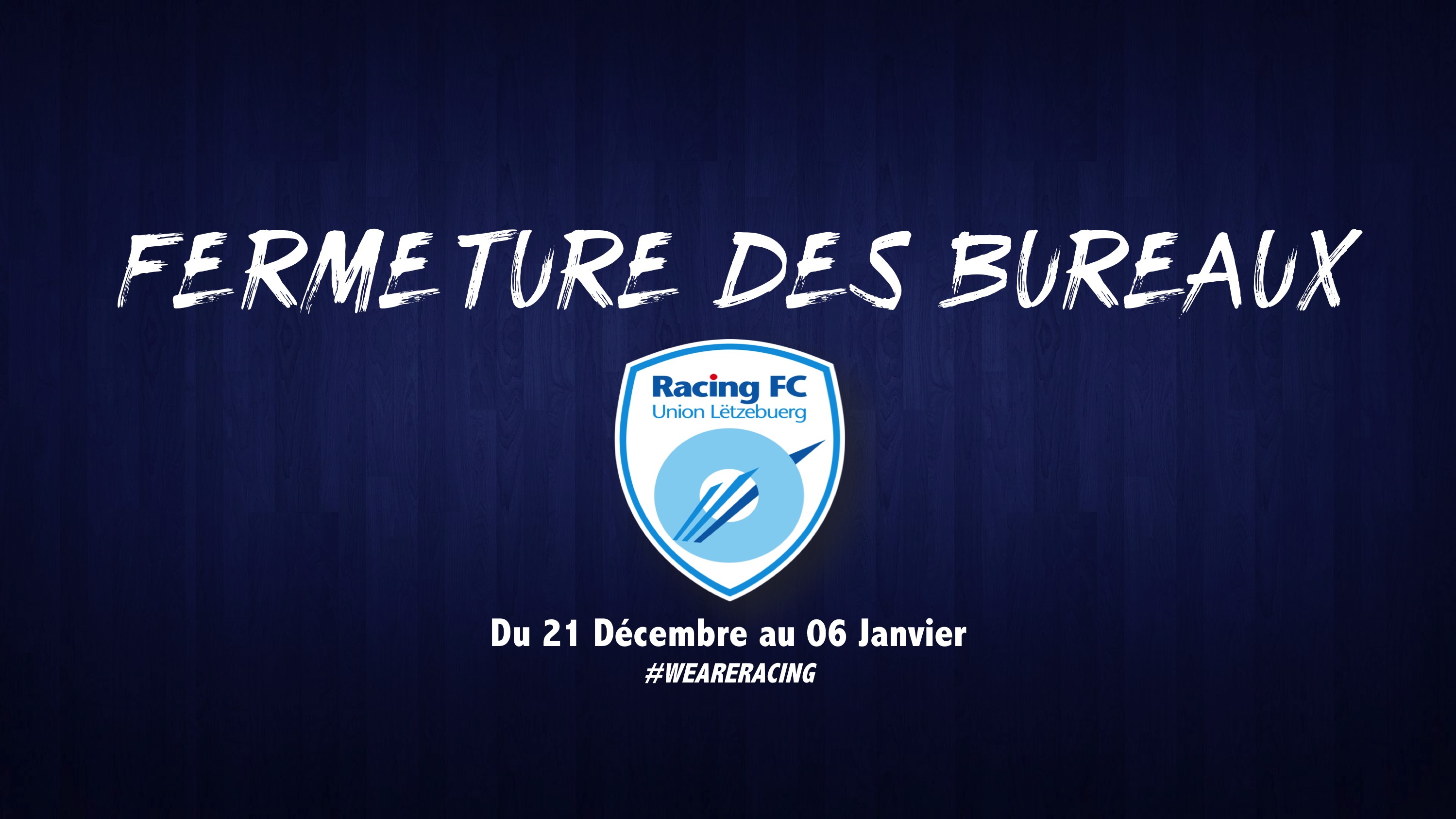 Fermeture Bureau - Fêtes de fin d'année