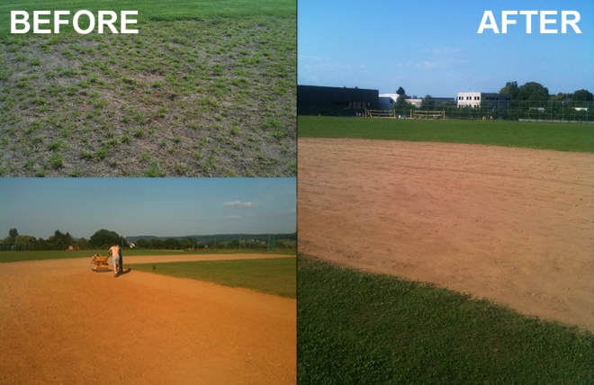 LIFTING DE L'INFIELD ET BULLPEN