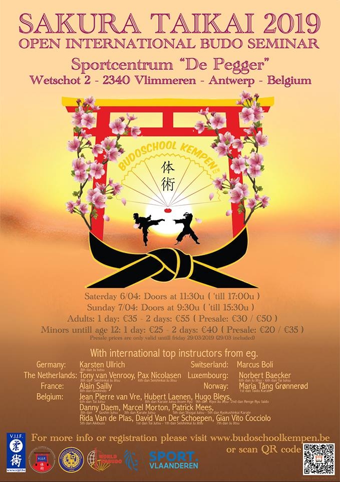 Sakura Taikai 2019 à Anvers le 6 & 7 avril
