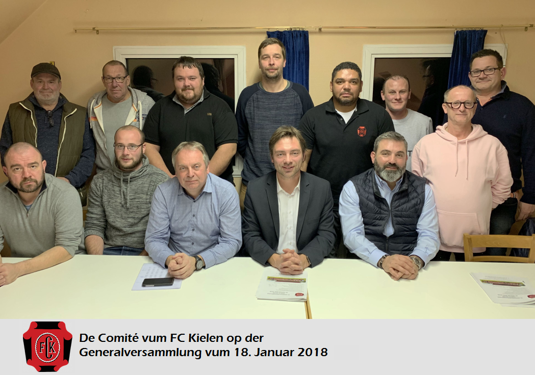 Generalversammlung vum FC Kielen! Generalversammlung vum FC Kielen!