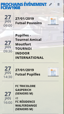 Programme du Weekend FCRW 1908