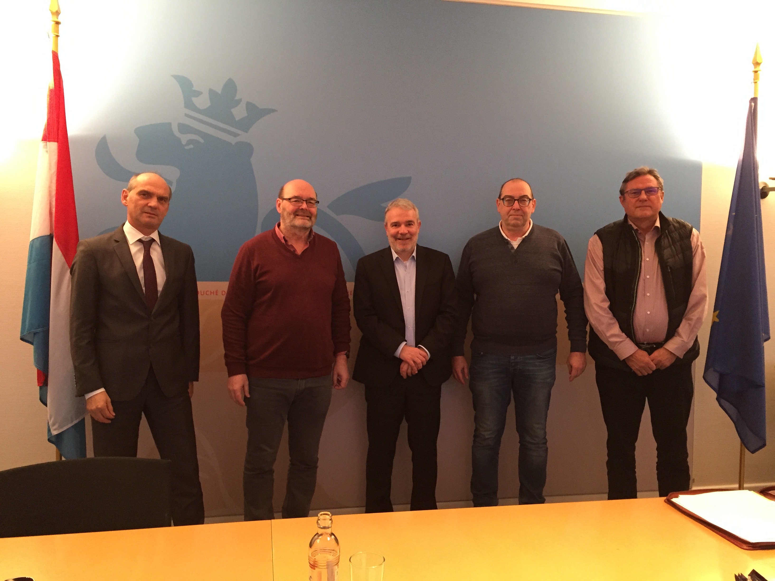 Réunion de travail avec le Ministre des Sports Dan Kersch Réunion de travail avec le Ministre des Sports Dan Kersch