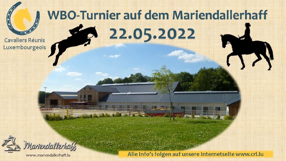 Zeiteinteilung WBO Turnier Mariendallerhaff 22.05.2022