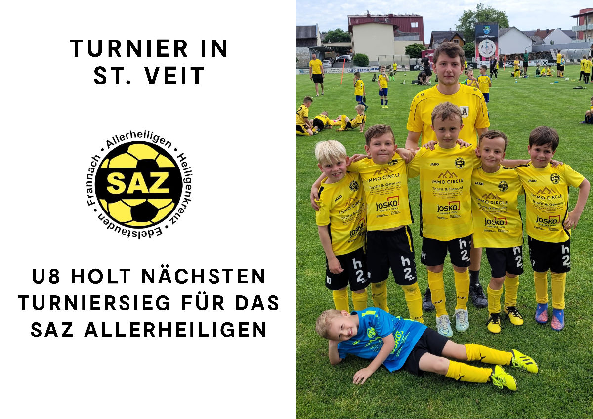 U8 erfolgreich bei Turnier in St. Veit U8 erfolgreich bei Turnier in St. Veit