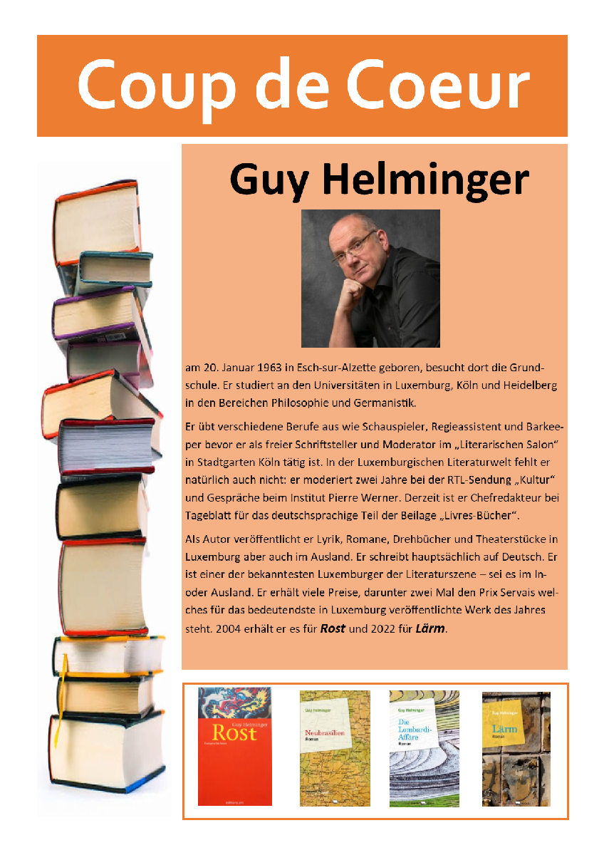 LESETIPP Guy Helminger