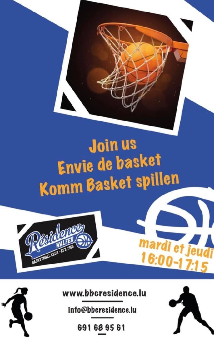 Join us. Envie de basket. Komm Basket spillen.