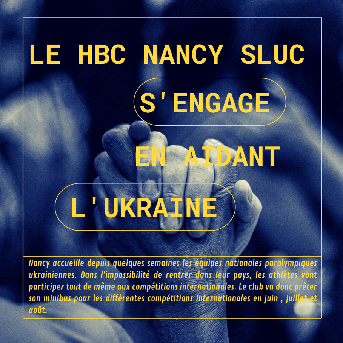 Le HBC Nancy Sluc aide l'Ukraine