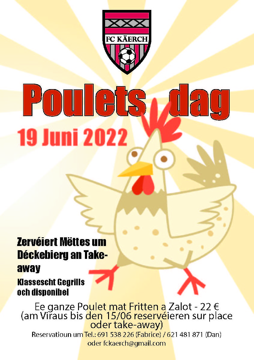 POULETSDAG 19/06/2022 POULETSDAG 19/06/2022