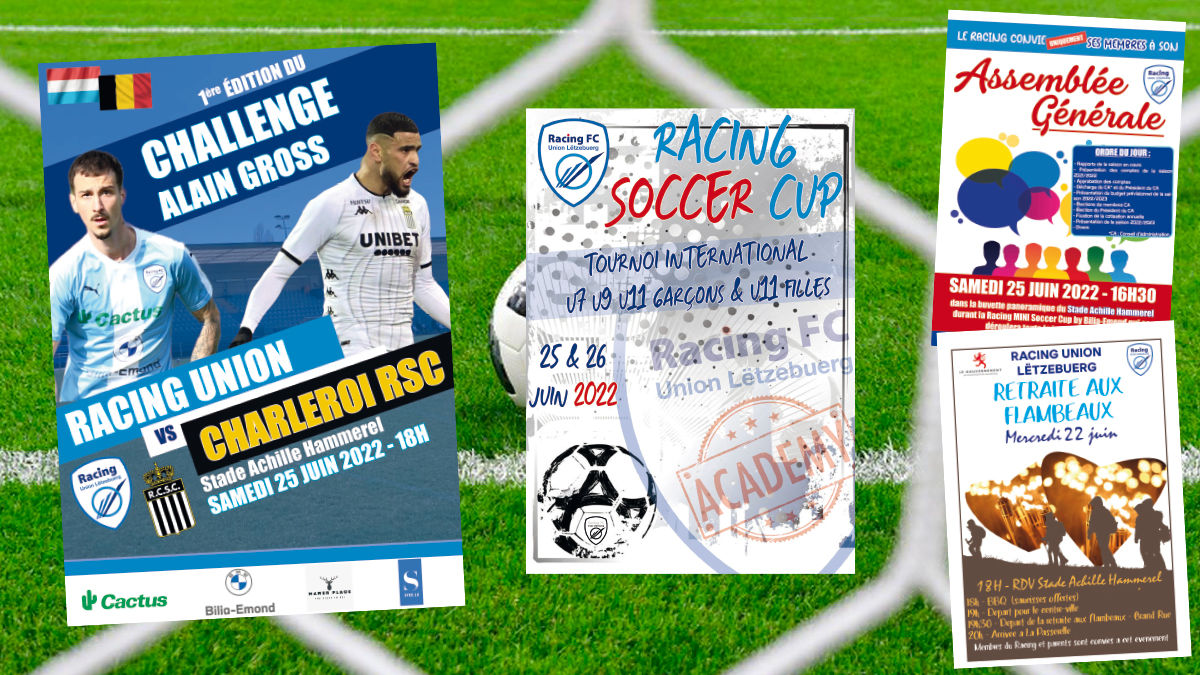Agenda de juin : Challenge Alain Gross, tournoi, AG et retraite aux flambeaux Agenda de juin : Challenge Alain Gross, tournoi, AG et retraite aux flambeaux