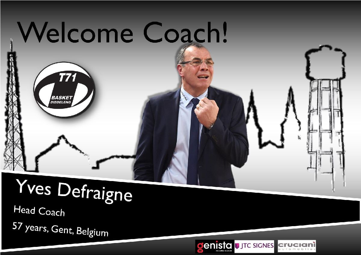 Yves Defraigne new Head Coach (Men)
