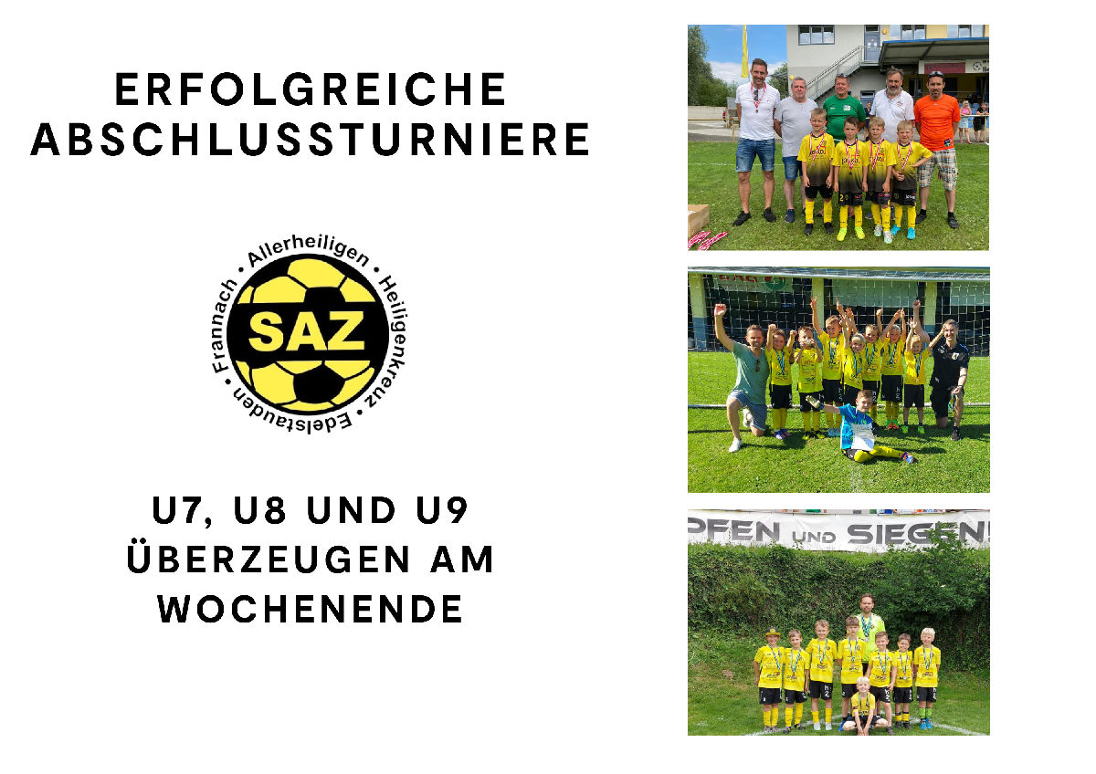 SAZ Jugendteams mit erfolgreichen Abschlussturnieren SAZ Jugendteams mit erfolgreichen Abschlussturnieren