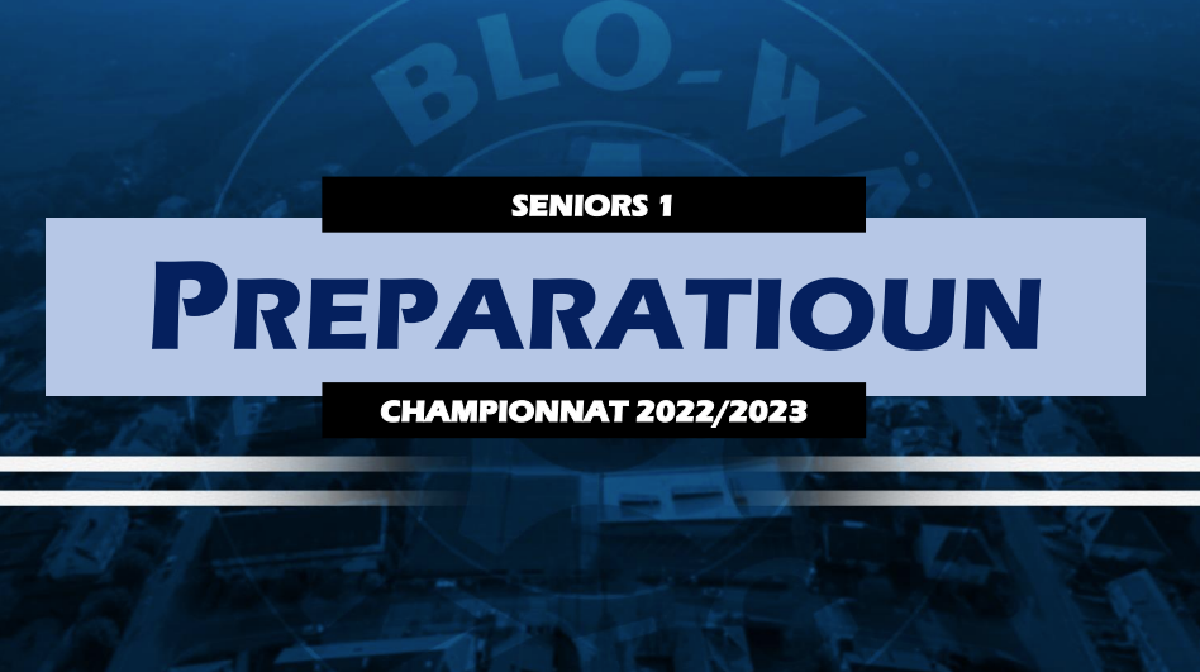 SENIORS 1 - TRAININGSOPTAKT SENIORS 1 - TRAININGSOPTAKT