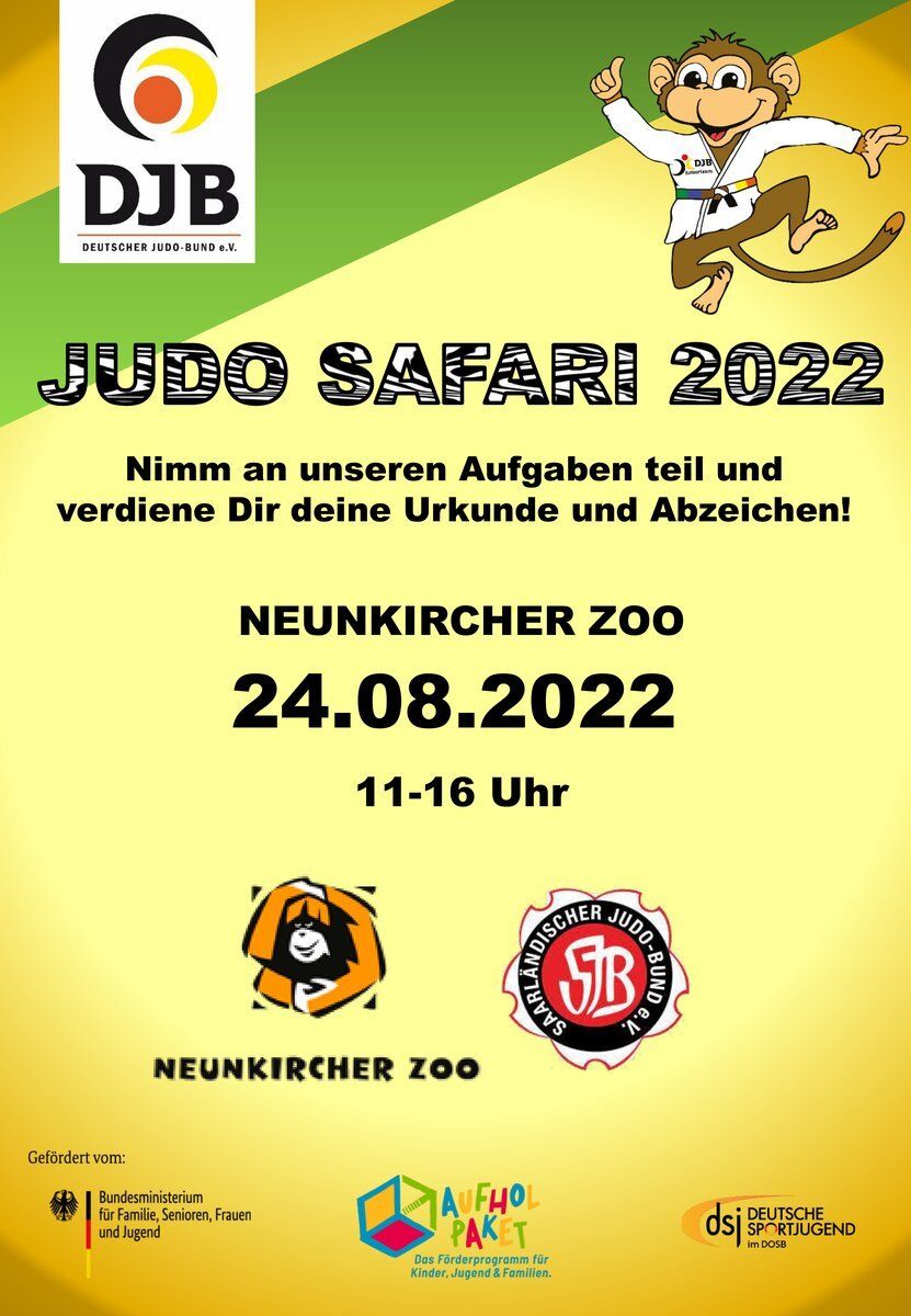 Judo-Safari im Zoo am 24.08.2022