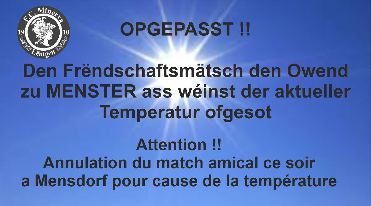 OPGEPASST !!!