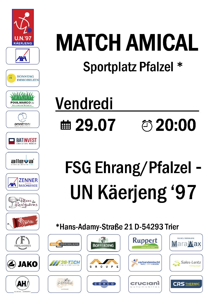 Testmatch zu Tréier