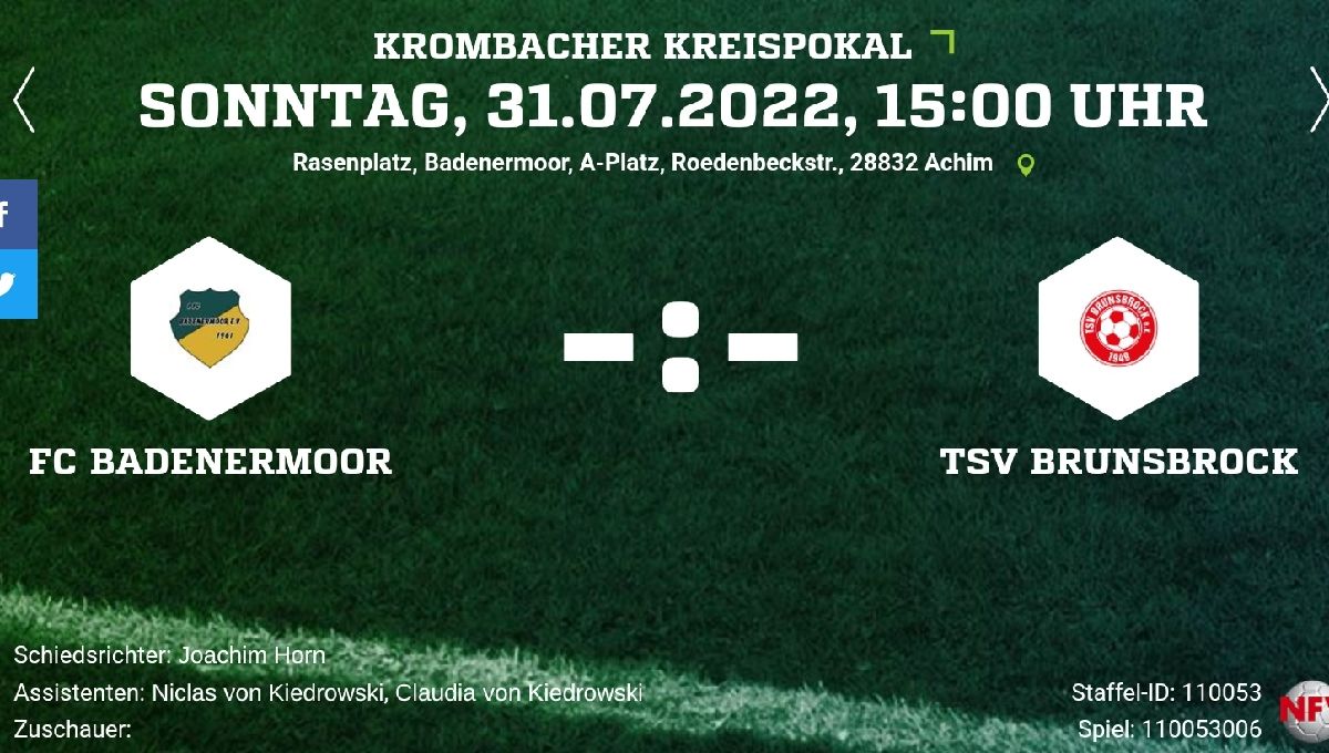 Saisonstart mit Krombacher Kreispokal Saisonstart mit Krombacher Kreispokal